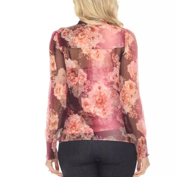 Johnny Was Carina Silk blouse - large - Picture 2 of 5